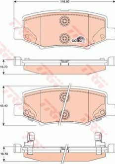 Гальмівні колодки TRW GDB4145 фото товару