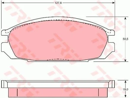 Гальмівні колодки, дискові для TRW GDB745 фото товару