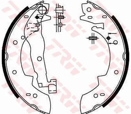 <strong>Гальмівна колодка VOLVO 340-360 ALFA ROMEO 33 BMW 3 (E30) PEUGEOT 204, 205 I, 304, 305 I, 405 I, 405 II RENAULT 16, 18, 18 VARIABLE, 20, 21, 25, 30, 5, CLIO I 1.0-Electric 09.65-12.00 TRW GS6190 (фото 1)</strong>