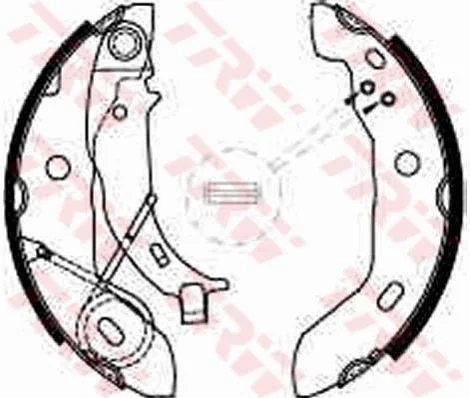 <strong>Колодки тормозные барабанные TRW GS8627 (фото 1)</strong>