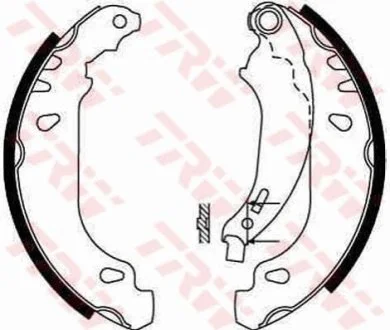 Гальмівні колодки, барабанні для Peugeot TRW GS8642 фото товару