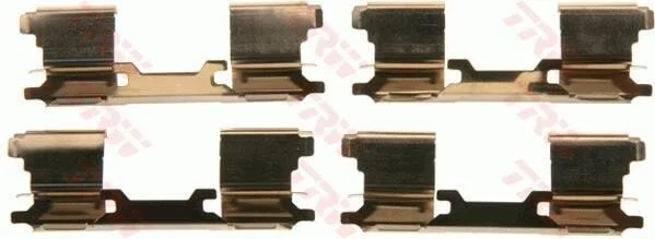 <strong>Монтажний к-кт гальмівних колодок TRW PFK599 (фото 1)</strong>