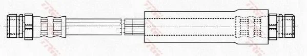 <strong>Шланг тормозной AUDI/SEAT/SKODA/VW A3/Leon/Octavia/Golf/Passat "R "03-13 TRW PHA486 (фото 1)</strong>