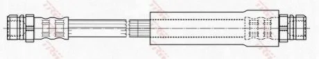 Шланг гальмівний AUDI/SEAT/SKODA/VW A3/Leon/Octavia/Golf/Passat "R "03-13 для TRW PHA486 фото товару