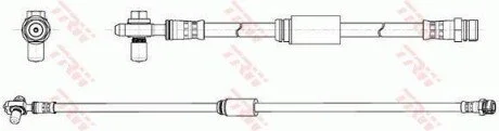 Гальмівний шланг для Volkswagen TRW PHD1163 фото товару