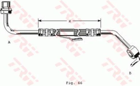 Гальмівний шланг для Ford TRW PHD249 фото товару