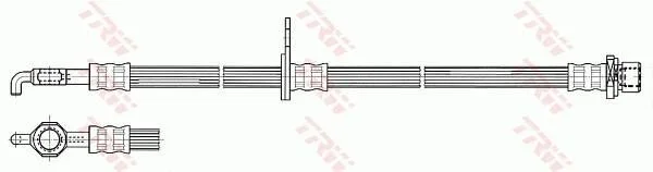 <strong>Гальмівний шланг TRW PHD533 (фото 1)</strong>