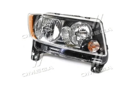 Фара права Jeep Compass (11-) H11/HB3 чорна для TYC 20-9165-B0-1N фото товара