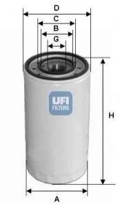 Масляний фільтр для UFI 23.475.00 фото товару