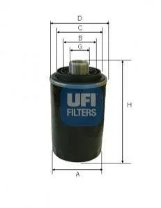 Масляний фільтр для UFI 23.493.00 фото товару