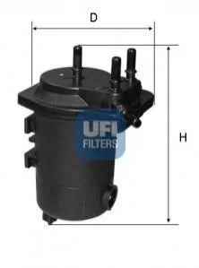 Паливний фільтр для UFI 24.052.00 фото товару