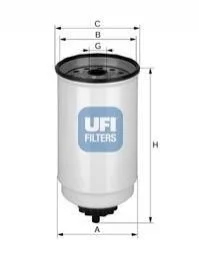 Паливний фільтр для UFI 24.371.00 фото товару
