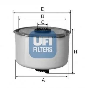 Паливний фільтр для UFI 24.454.00 фото товару