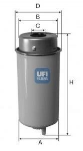 Фільтр паливний UFI 24.458.00 (фото 1)