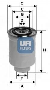 Топливный фильтр UFI 24.465.00