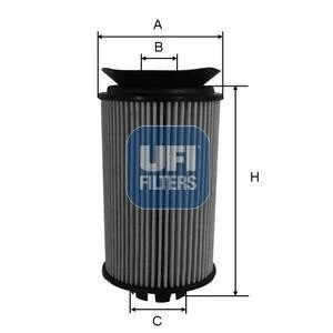 <strong>Фільтр масляний MITSUBISHI CANTER 3.0 DiTD 13- (OE) (вир-во) UFI 25.092.00 (фото 1)</strong>
