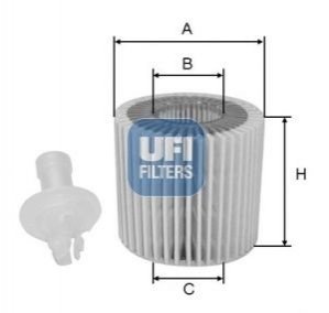 Масляний фільтр UFI 25.196.00 (фото 1)