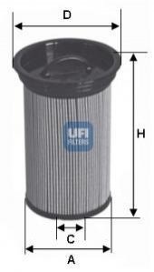 Паливний фільтр UFI 26.005.00