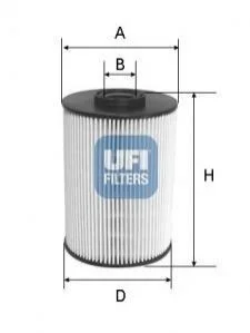 Паливний фільтр для UFI 26.055.00 фото товару