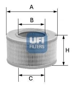Повітряний фільтр для UFI 27.177.00 фото товару