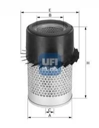 Повітряний фільтр для UFI 27.282.00 фото товару