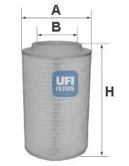 Повітряний фільтр для UFI 27.650.00 фото товару