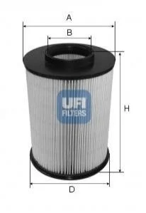 Повітряний фільтр для UFI 27.675.00 фото товару