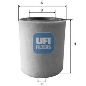 Повітряний фільтр для UFI 27.A48.00 фото товару