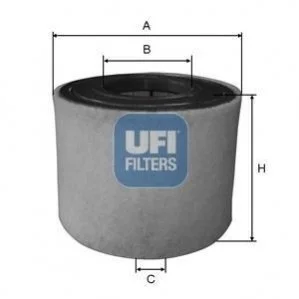Повітряний фільтр для UFI 27.A54.00 фото товару