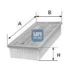 Повітряний фільтр для UFI 30.961.00 фото товару