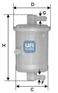 Паливний фільтр для UFI 31.017.01 фото товару