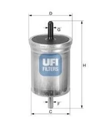 Паливний фільтр для UFI 31.514.00 фото товару