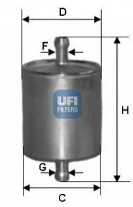 Паливний фільтр для UFI 31.836.00 фото товару