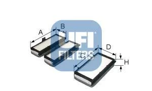 Фільтр салону для Fiat, Peugeot, Citroen UFI 53.070.00 фото товару