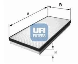 Фільтр, повітря у внутрішній простір для UFI 53.222.00 фото товару