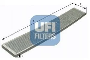 Фільтр салону вугільний для UFI 54.121.00 фото товару