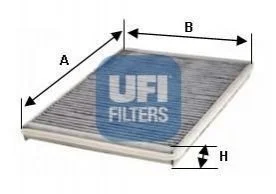 Фільтр салону вугільний для UFI 54.128.00 фото товару