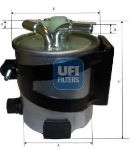 Паливний фільтр для UFI 55.418.00 фото товару