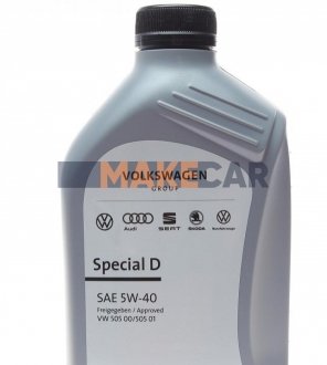 Моторное масло Special D 5W-40 синтетическое 1 л VAG GS55505M2 (фото 1)