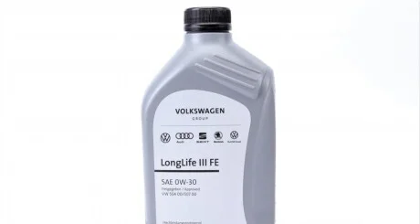 Моторна олива LongLife III FE 0W-30 синтетична 1 л для Lexus, Citroen, Dacia, Mercedes, Aston Martin VAG GS55545M2 фото товару