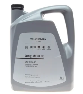 Моторна олива LongLife III FE 0W-30 синтетична 5 л для Nissan, Infiniti, Jeep, Alpina, Mazda VAG GS55545M4 фото товару