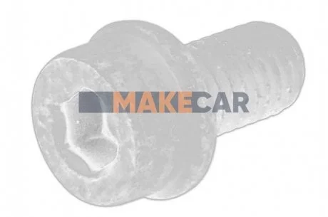 Болт з головкою системи TORX з чорного металу для VAG N90308607 фото товару