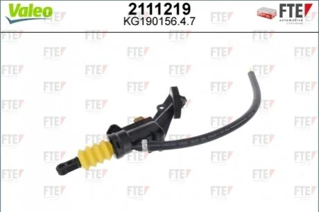Циліндр зчеплення головний для Ford VALEO 2111219 фото товару