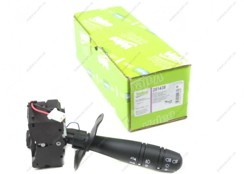 <strong>Перемикач підрульовий Kangoo 03> Л (+сигнал,+зад. п/тум) VALEO 251438 (фото 1)</strong>