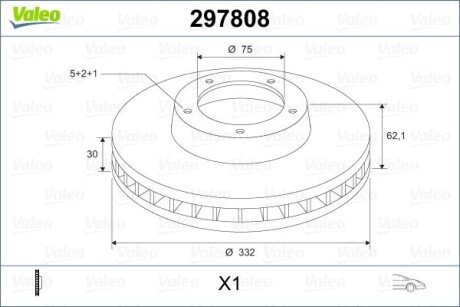 Купити Повторювач повороту Valeo 297808 за низькою ціною в Україні (фото 1)