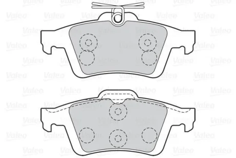 Гальмівні колодки дискові FORD-VOLVO C-Max-Focus-C30-C70-S40-V40-V50 1.0-2.5 R 03 для VALEO 301019 фото товару