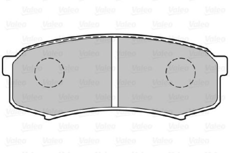 Колодки тормозные дисковые задние Valeo 301777