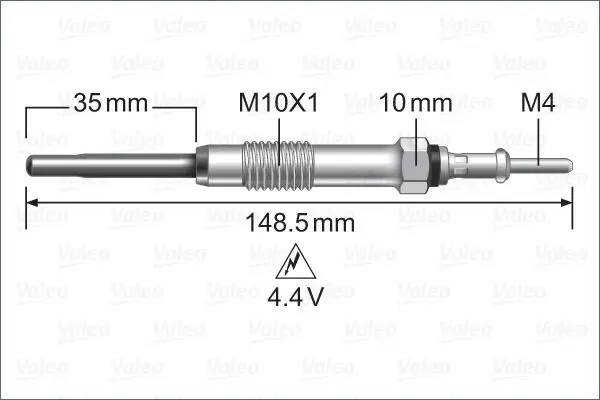 <strong>CITROEN свічка розжарювання Jumper HDI,Peugeot 11-,Ford Transit 2.2TDCi VALEO 345225 (фото 1)</strong>