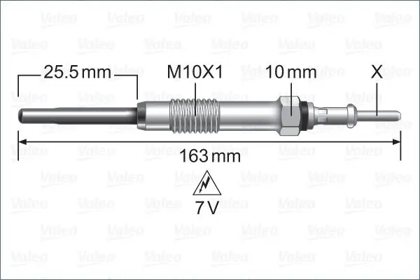 <strong>RENAULT Свічка розжарювання 7V Laguna,Master III,Trafic II,Opel Movano,Nissan 2.0/3.0dCi 07- VALEO 345252 (фото 1)</strong>