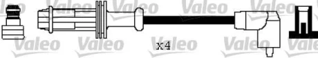 CITROEN дроти високої напруги 4шт 1,0-1,4: AX, ZX, Saxo, Xsara PEUGEOT 106/205/306/Partner для VALEO 346299 фото товару